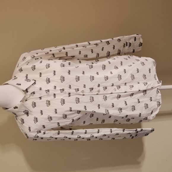 Talbots Tops - Talbots crown black and white button down shirt size XS